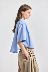Olivia Short Sleeve Shirt - Light Blue
