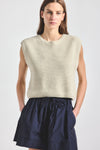 Vivienne Sleeveless Sweater - Marshmallow