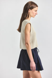 Vivienne Sleeveless Sweater - Marshmallow