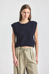 Vivienne Sleeveless Sweater - Navy