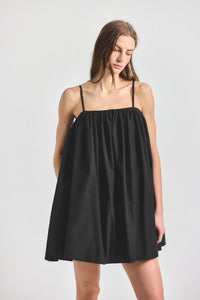 Dominic Baby Doll Dress - BLACK