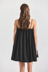 Dominic Baby Doll Dress - BLACK