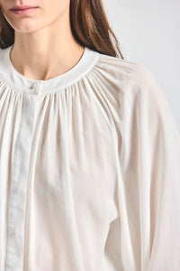 Zoey Balloon Sleeve Top - MARSHMALLOW