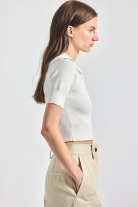 Antonella Short Sleeve Knit - MARSHMALLOW