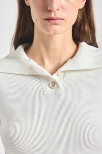 Antonella Short Sleeve Knit - MARSHMALLOW