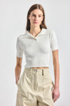 Antonella Short Sleeve Knit - MARSHMALLOW