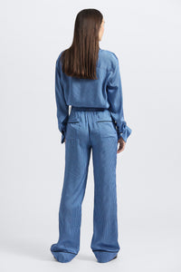 Demetria Trouser - Ultramarine/Navy/Ecru