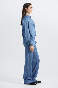 Demetria Trouser - Ultramarine/Navy/Ecru