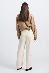 Galatea Stretch Denim Double Knee Jean - Ecru