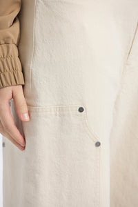 Galatea Stretch Denim Double Knee Jean - Ecru