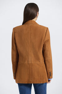 Eurelle Suede Blazer - Luggage