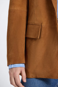 Eurelle Suede Blazer - Luggage