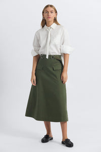 Philomena Utility Skirt - Fatigue