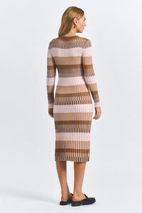 Hadria Sweater Dress - Spice Multi