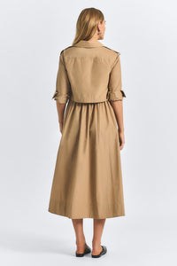 Janine Trench Dress - Camel