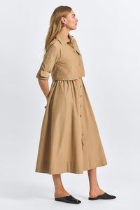 Janine Trench Dress - Camel
