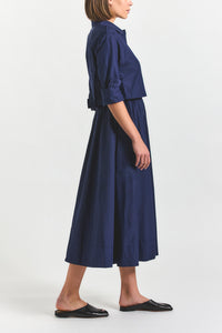 Janine Trench Dress - Navy
