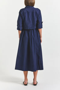 Janine Trench Dress - Navy
