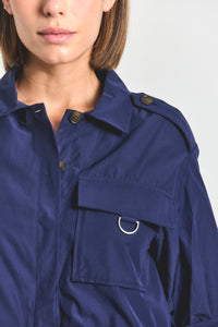 Janine Trench Dress - Navy