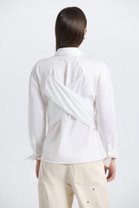 Carmine Wrap Top - White