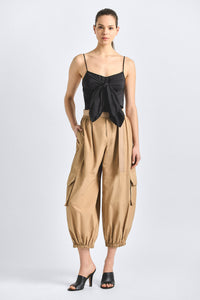 Tamsin Balloon Cargo Pant - Camel