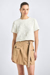 Veyra Cargo Mini Skirt - Camel