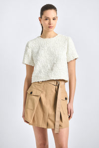 Veyra Cargo Mini Skirt - Camel