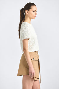 Veyra Cargo Mini Skirt - Camel