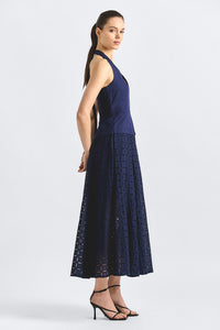 Maris Euelet Halter Dress - Navy