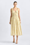 Sorrel Midi Dress - Valiase Yellow Floral