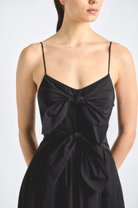 Unity Tie Front Dress - Black