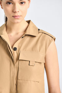 Sequoia Button Down Dress - Camel