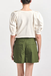 Prisilla French Terry Top - Soft White