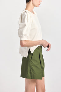 Prisilla French Terry Top - Soft White