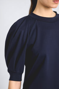 Prisilla Double Jersey Top - Dark Navy