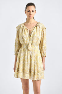Solange Dress - Valiase Yellow Floral