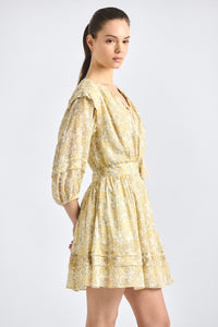 Solange Dress - Valiase Yellow Floral