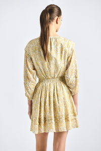 Solange Dress - Valiase Yellow Floral