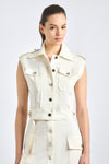 Illiana Utility Vest - Soft White