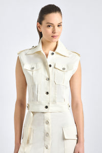 Illiana Utility Vest - Soft White