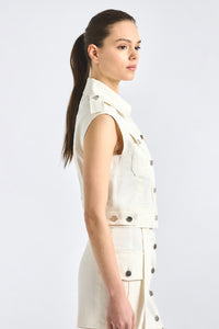 Illiana Utility Vest - Soft White