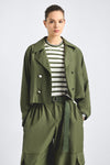 Renata Cropped Trench - Fatigue