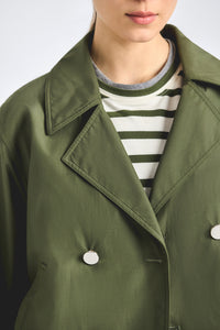 Renata Cropped Trench - Fatigue