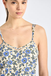Adair Double Strap Dress - Blue Bell Floral
