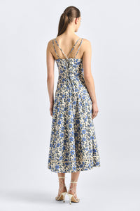 Adair Double Strap Dress - Blue Bell Floral