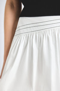 Persis Bubble Skirt - White
