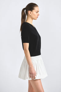 Persis Bubble Skirt - White