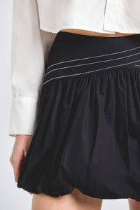 Persis Bubble Skirt - Black
