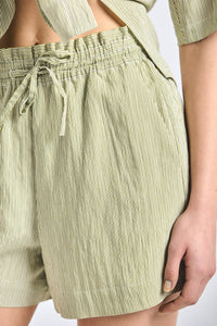 Belen Pull On Short - Fatigue Stripe