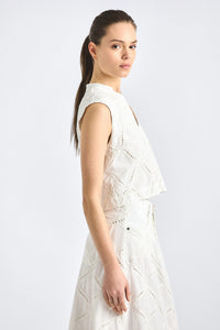 Tilda Sleeveless Top - White